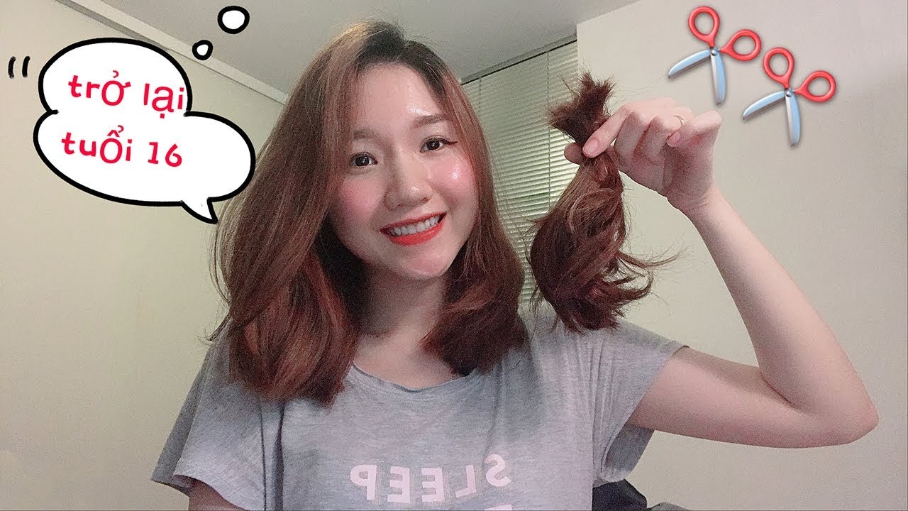CẢM XÚC KHI TỪ BỎ TÓC DÀI & TỰ CẮT THEO VIDEO TRÊN MẠNG  💇‍♀✂