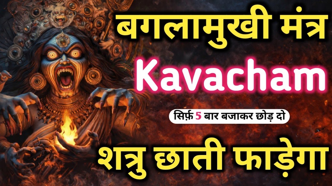शत्रु नाशक 𝐌𝐚𝐭𝐚 𝐁𝐚𝐠𝐥𝐚𝐦𝐮𝐤𝐡𝐢 का महाशक्तिशाली मंत्र: सुनते ही शत्रु खतम 𝐏𝐨𝐰𝐞𝐫𝐟𝐮𝐥 𝐌𝐚𝐭𝐚 𝐁𝐚𝐠𝐥𝐚𝐦𝐮𝐤𝐡𝐢 𝐌𝐚𝐧𝐭𝐫𝐚