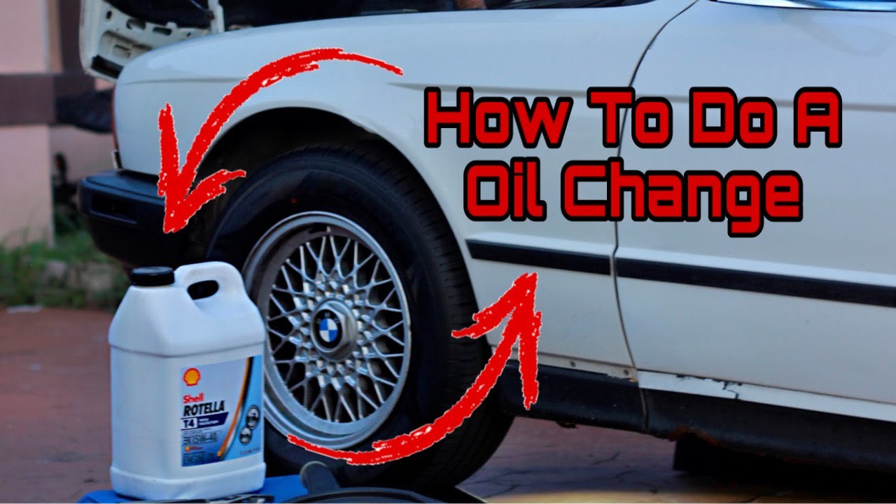 HOW TO DO A OIL CHANGE ON A 1994 530I (E34)