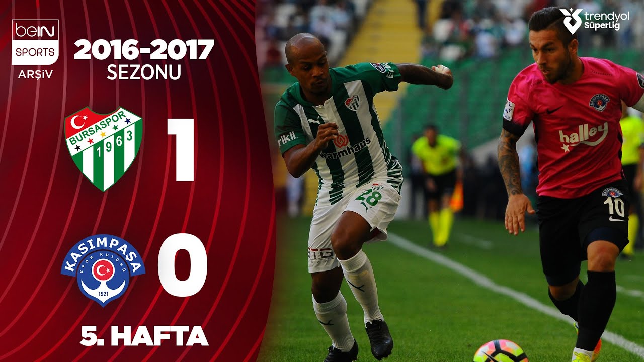 Bursaspor (1-0) Kasımpaşa | MA&Ccedil; &Ouml;ZETİ | 5. Hafta - 2016/2017