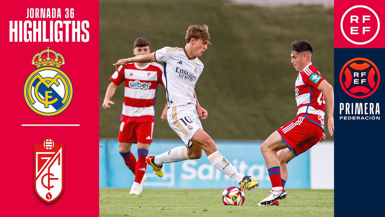 Resumen #PrimeraFederación | Real Madrid-Castilla 1-0 Club Recreativo Granada | Jornada 36, Grupo 2