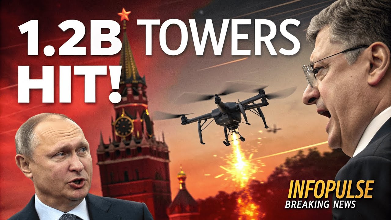 Explosive Drone Attack on Moscow&rsquo;s $1.2B Towers &mdash; The War Just Escalated || InfoPulse Breaking News