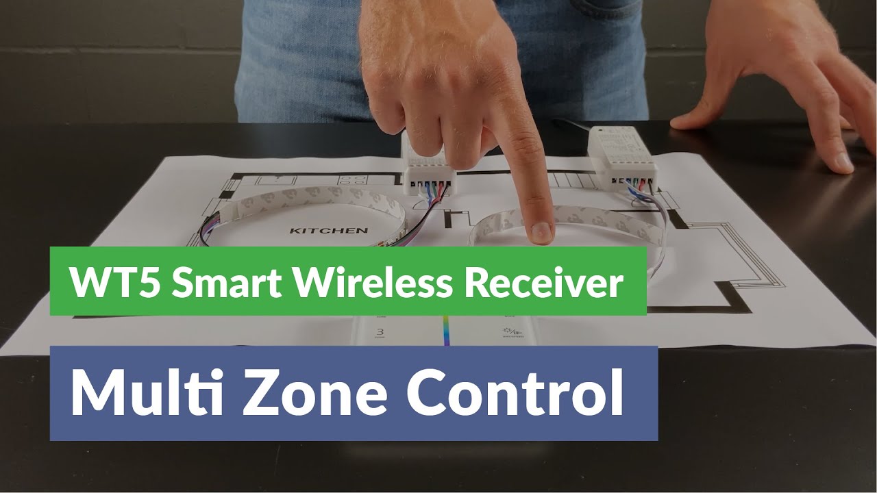 How to Set Up Multi Zone Control for the WT5 Smart LED Lighting Receiver