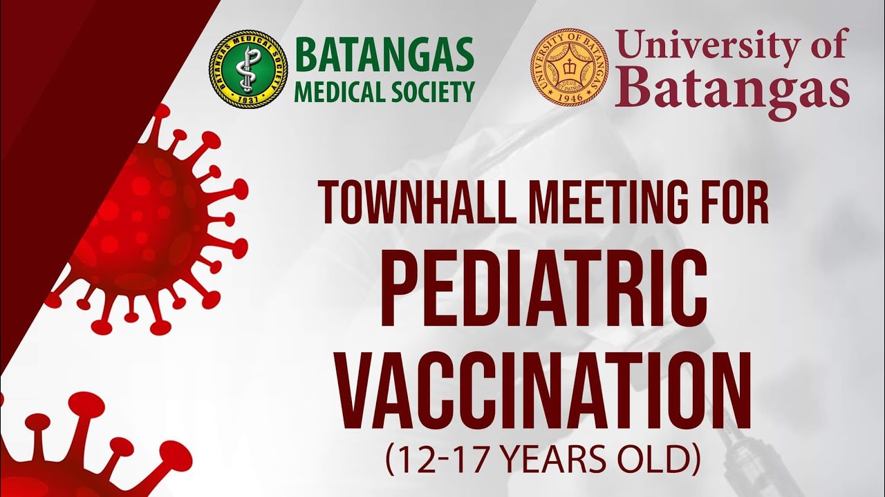 Batangas Medical Society: University of Batangas Town Hall Meeting on Pediatric Vacinnation