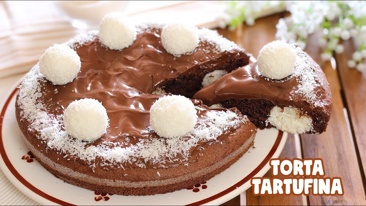 TORTA SOFFICE TARTUFINA - Ricetta Facile - Torta cocco e cioccolato