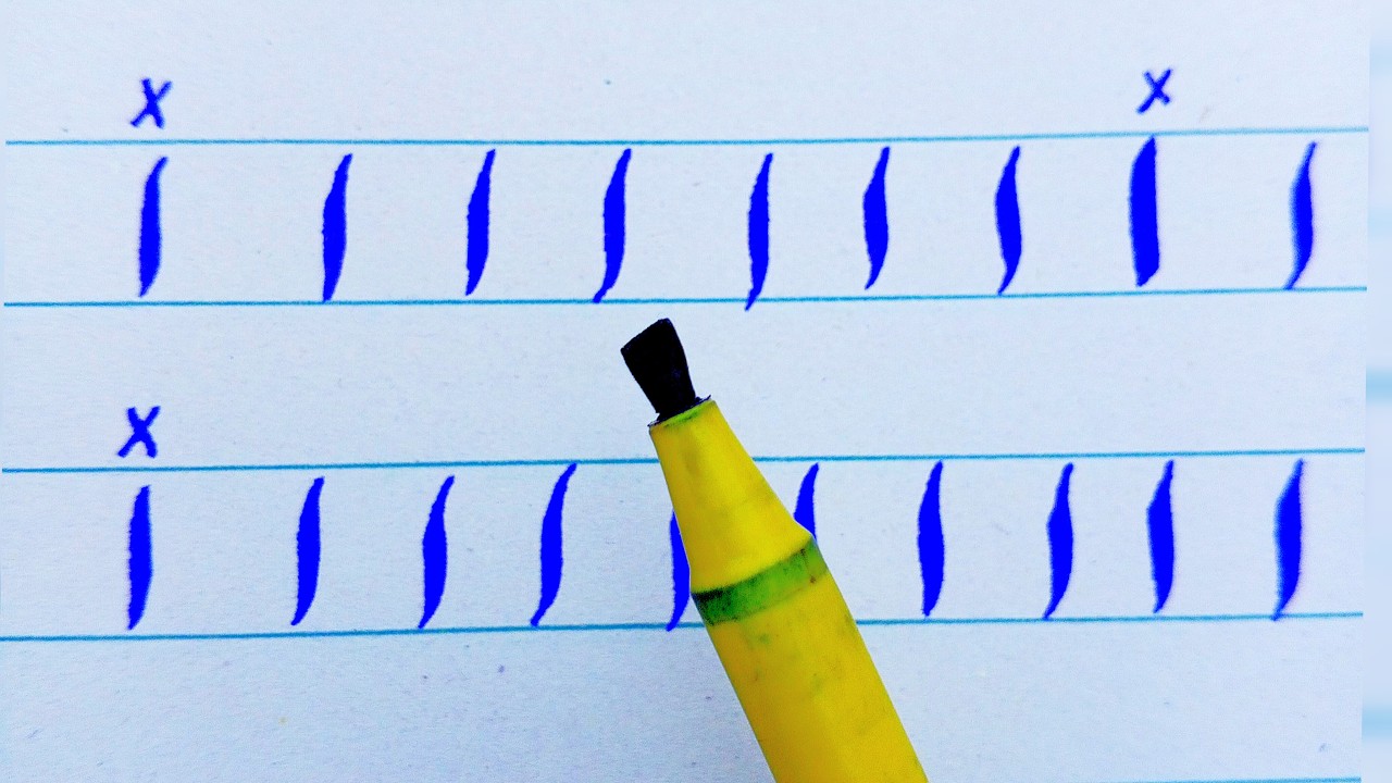 Master Alif with Cut Marker: Urdu Calligraphy Tutorial for Beginners