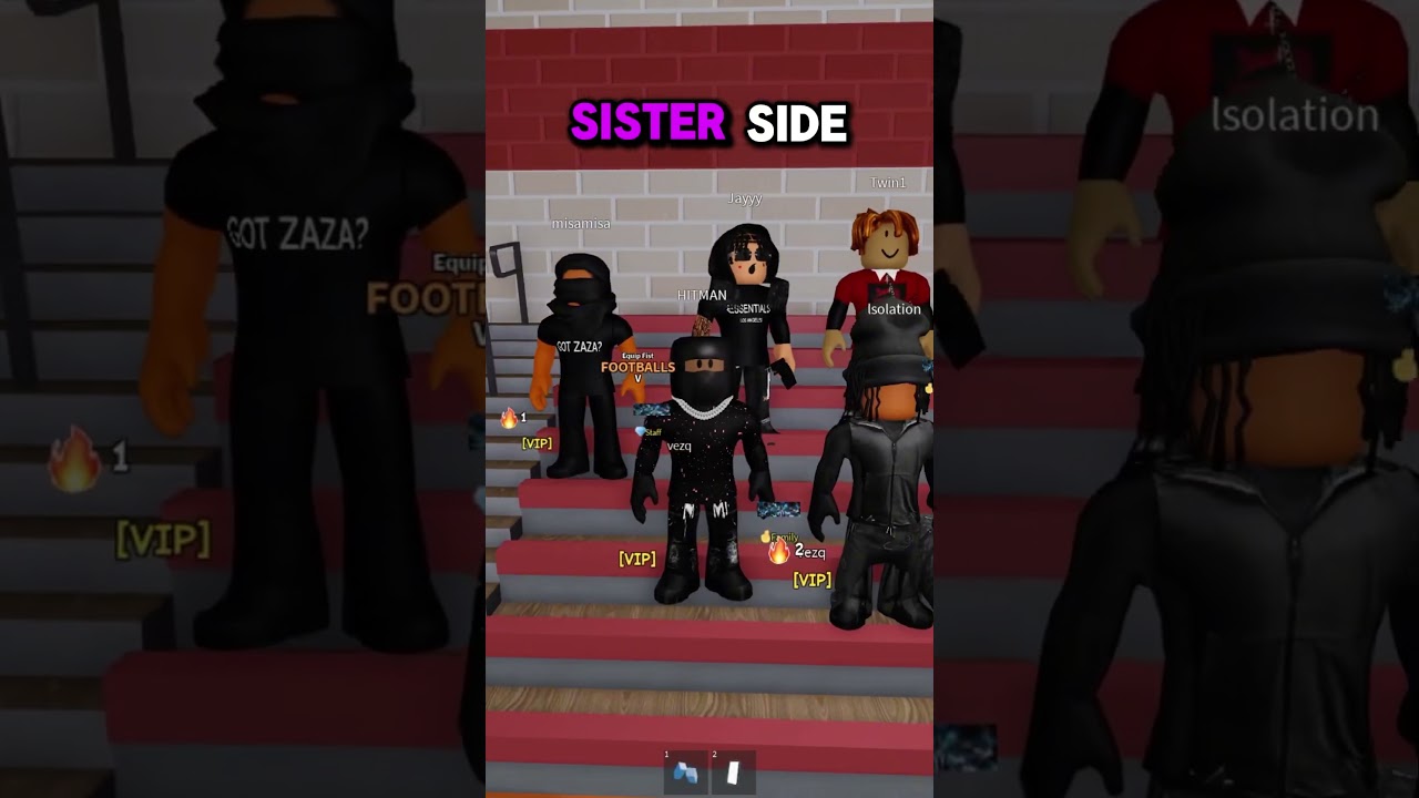 Brother SIDE vs Sister SIDE👿👿#roblox #fightinaschoolcontest #verowtv