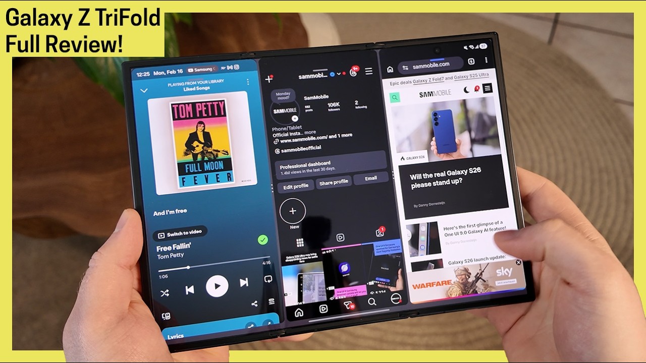 Обзор Galaxy Z TriFold — словами не описать!