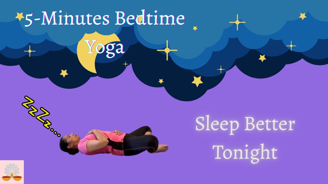 5-Minute Bedtime Yoga Flow | Release Stress & Sleep Better