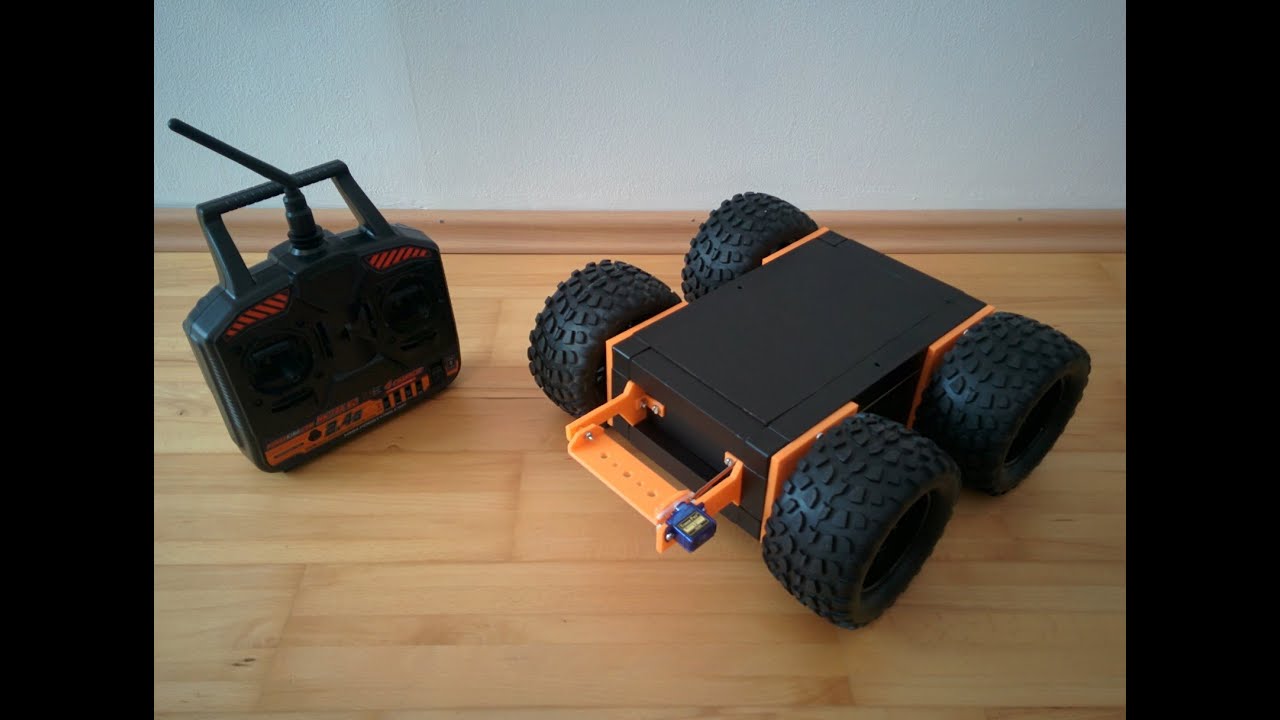 How I built a 4WD inspection robot with 3D printed parts