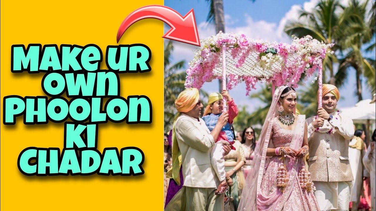 DIY Dulhan Entry Chadar | Phoolon ki Chadar #wedding #brideentryideas #bridalentry