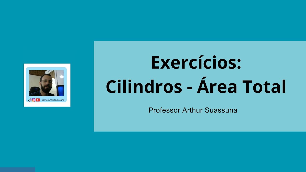 Exercícios sobre cilindros - Área superficial