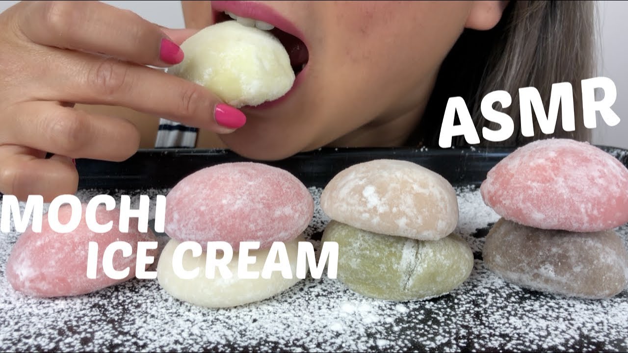 MOCHI ICE CREAM | ASMR *No Talking Eating Sounds | N.E Let's Eat