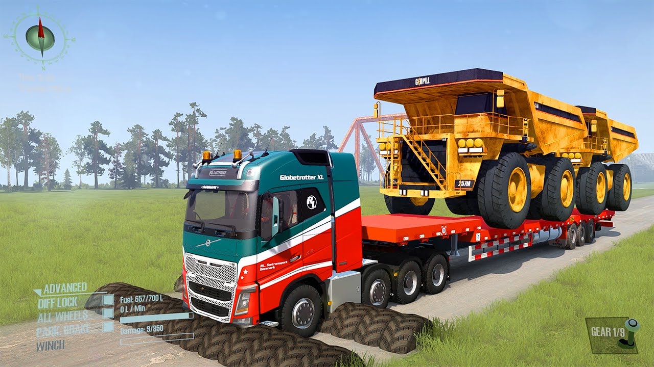 SpinTires: MudRunner Mod Truck | MudRunner Realistic Off-Road Simulator | Game Daily.112 #MudRunner