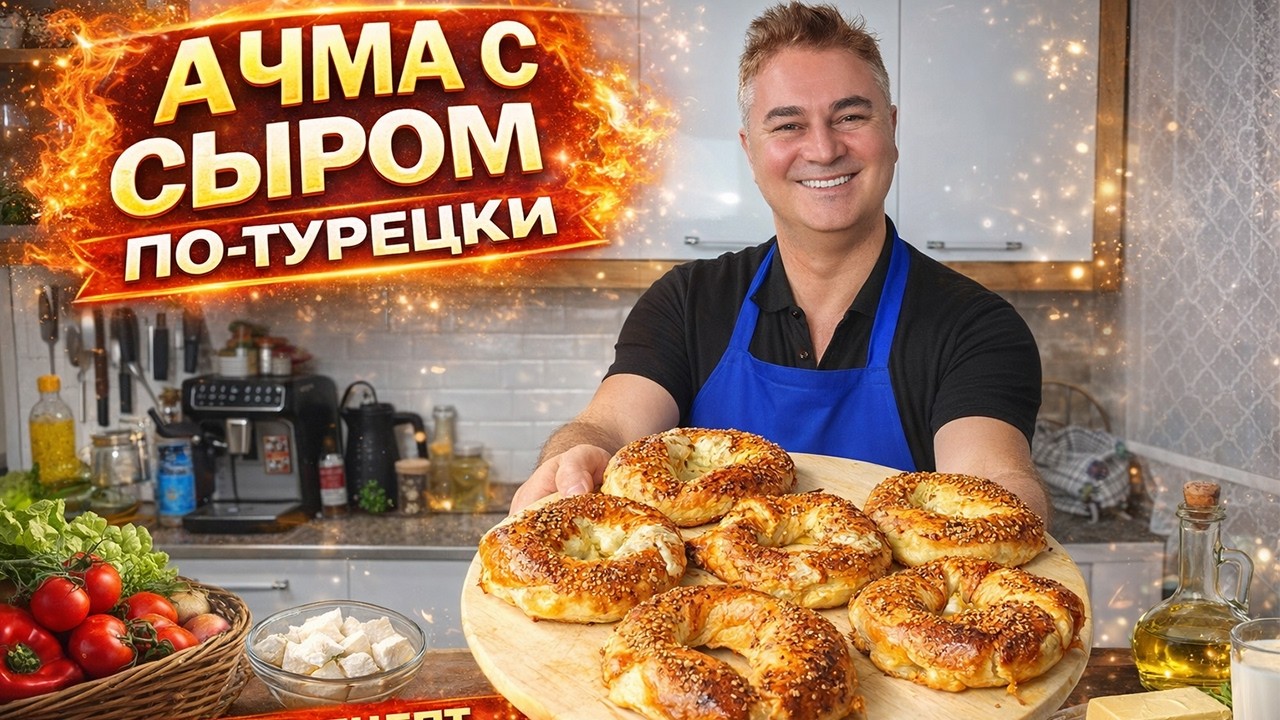 ДЕТИ ОБОЖАЮТ ЭТОТ РЕЦЕПТ! АЧМА С СЫРОМ ПО-ТУРЕЦКИ все секреты от турецкого повара тесто как пух
