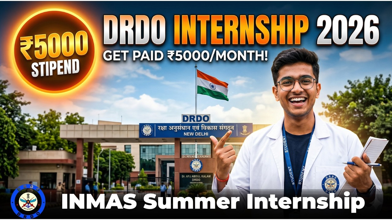 Defence Research Me Career Banao 🇮🇳 | DRDO INMAS Paid Internship 2026 🔥 Full Apply Process