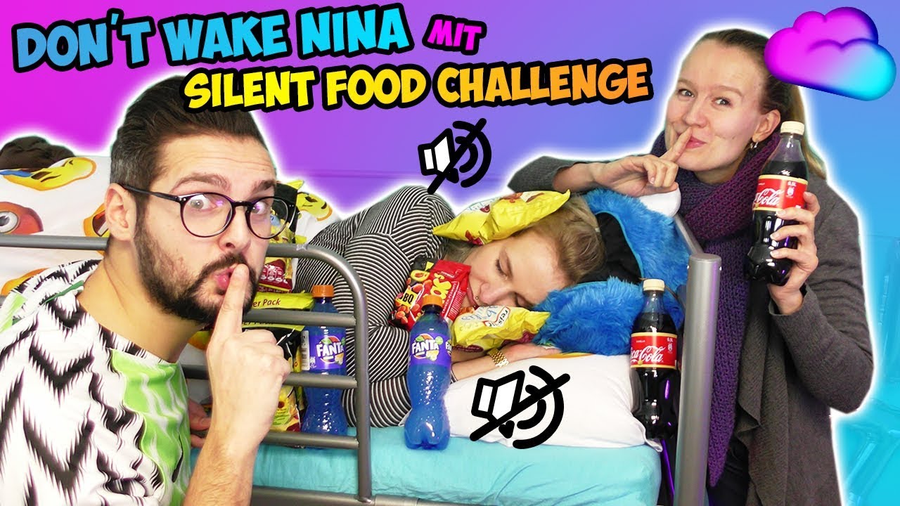 DON'T WAKE NINA mit SILENT FOOD CHALLENGE! Kaan vs. Kathi! Wer ist leiser beim Auspacken von Essen?
