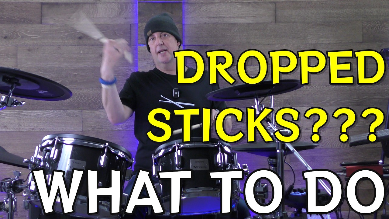 🥁 What To Do (And NOT Do) When You Drop A Drumstick (Intermediate Lesson #8)