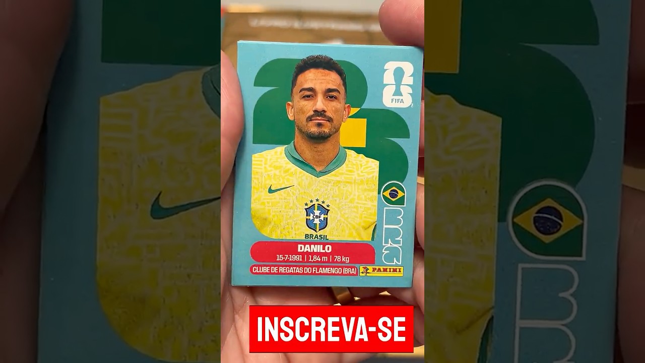QUEM VEIO NO PACOTE DESSA VEZ? COPA 2026 😮DANILO (FLAMENGO - BRASIL) #panini #futebol #neymar
