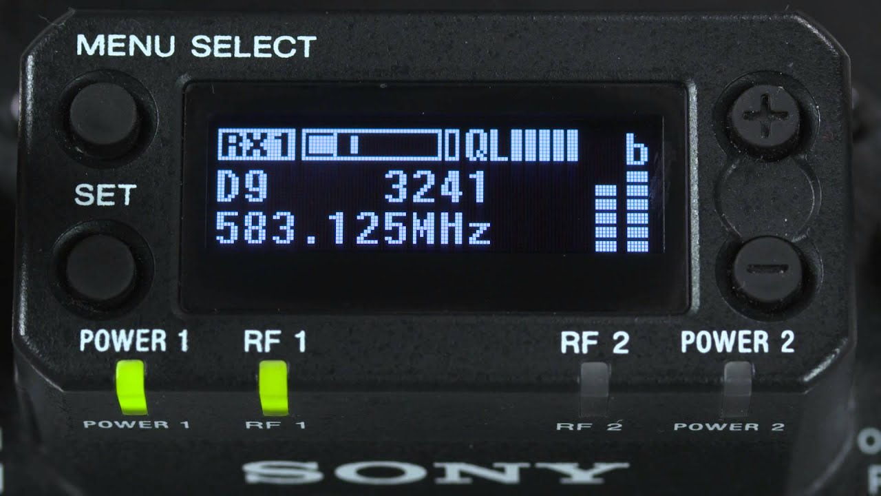Sony DWX Digital Wireless Mic Operation for ENG