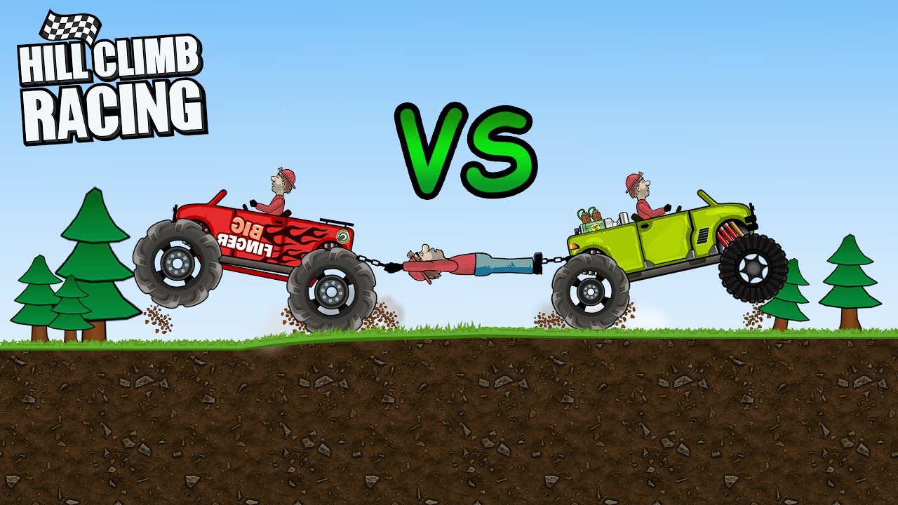 Hill Climb Racing - Big Finger vs Garage Big Monster | 2K GamePlay