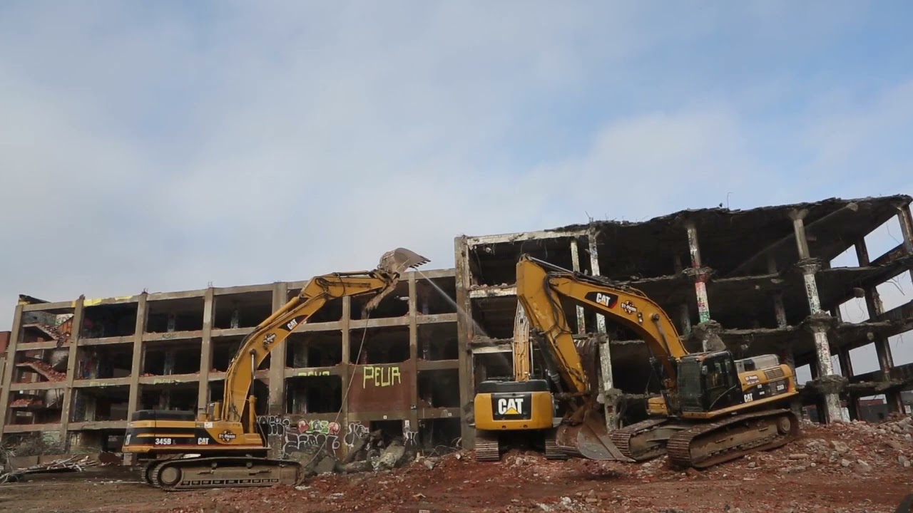 ASMR White Noise Construction Site Excavators Sound Effects