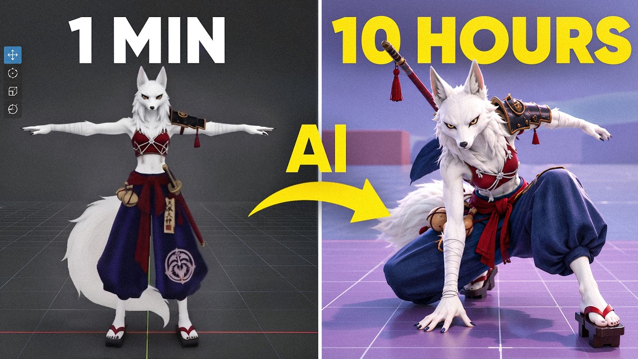 1 minuta vs 1 godzina vs 10 godzin &ndash; Ta sama postać dzięki AI