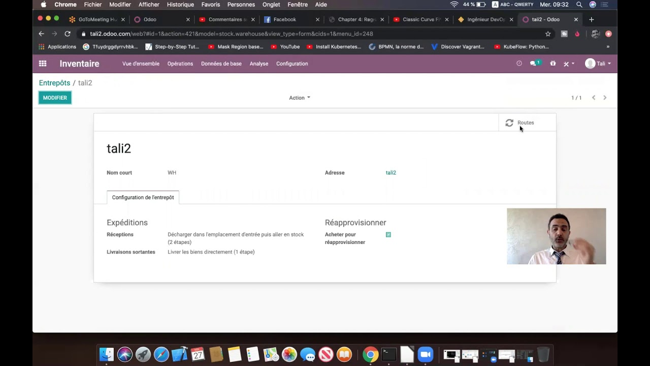 Odoo 13 - Gestion de stock - Flux tiré et le flux poussé