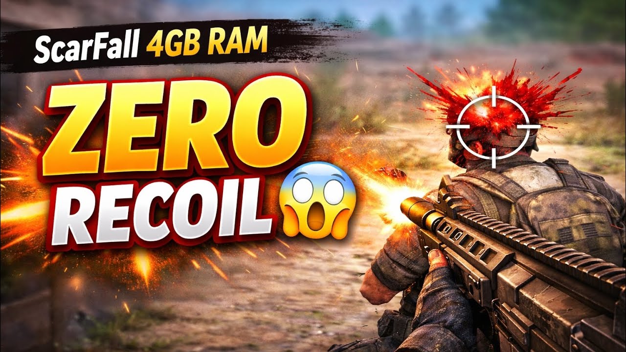 Best ScarFall Sensitivity for 4GB RAM 🔥 Zero Recoil + Headshot Proof