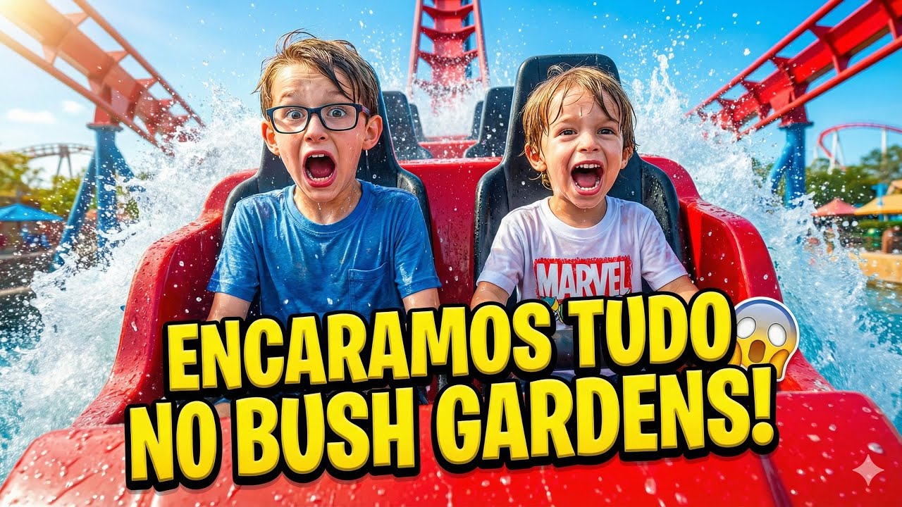 ENCARAMOS TUDO NO BUSCH GARDENS! 😱 (Eles Tiveram Coragem?)