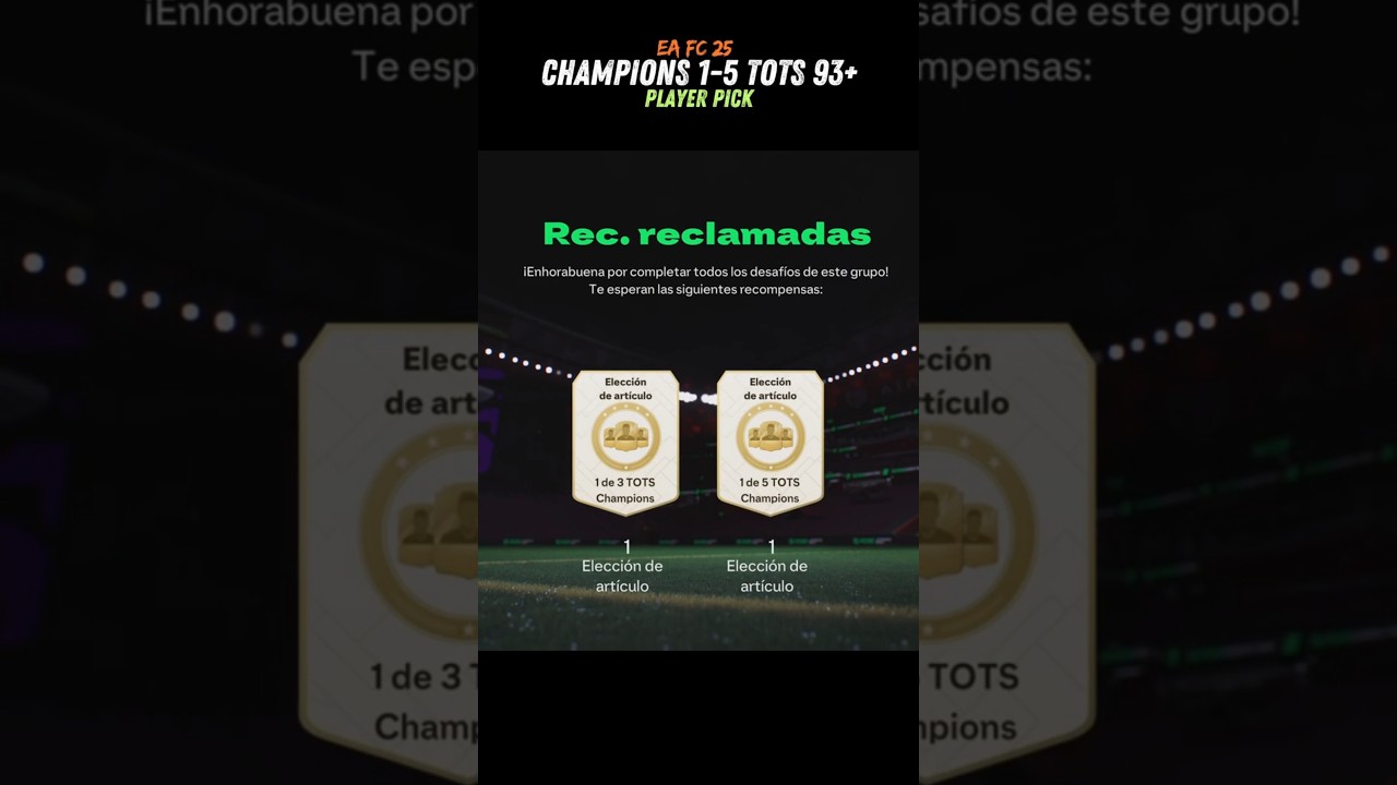 PLAYER PICK TOTS LA LIGA 93+ - EA FC 25 - OBJETIVO CHAMPIONS 🥅⚽ 