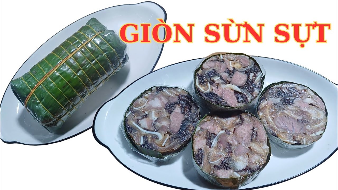 Cách gói GIÒ THỦ (GIÒ XÀO) bằng lá chuối cực dễ.