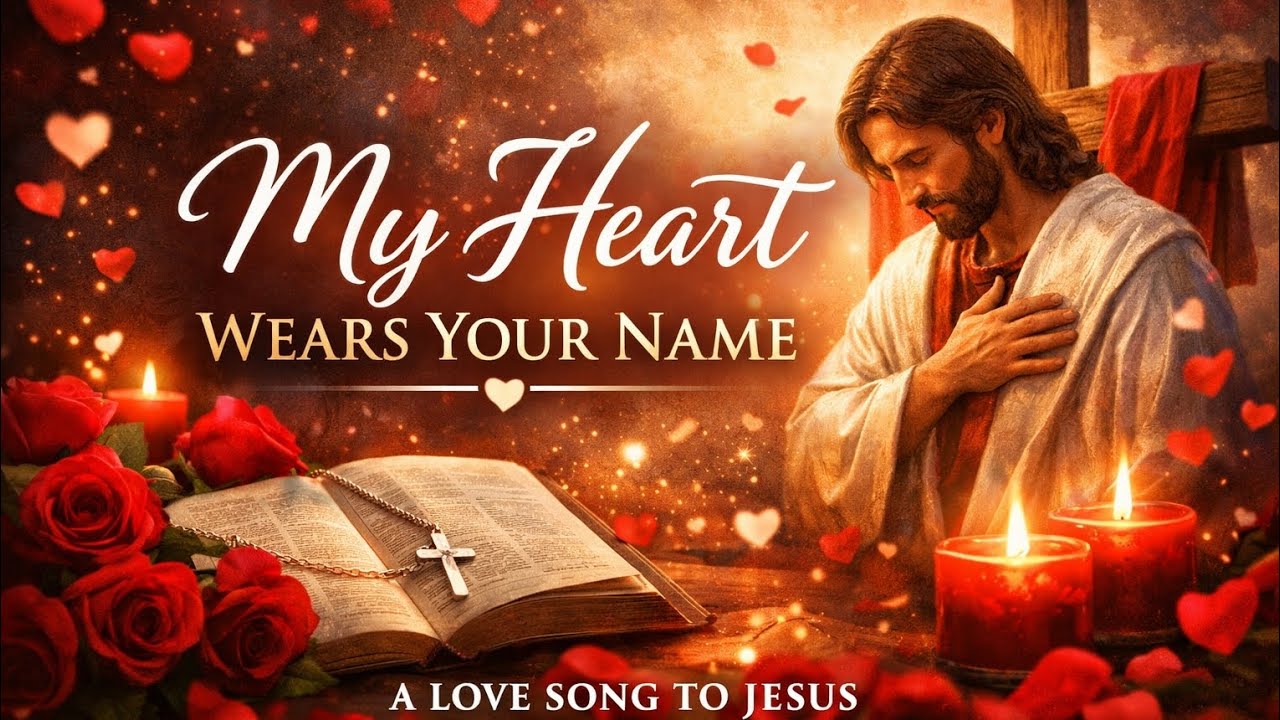 My heart wears your name-for all those who are having a valentine with Jesus 
