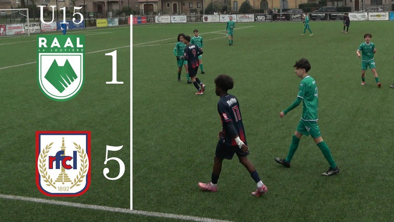 U15 RAAL LA LOUVIÈRE 1 - 5  U15 R.F.C.DE LIÈGE  - PLAY-OFF 1 - SAMEDI 21/02/2026 - 15H