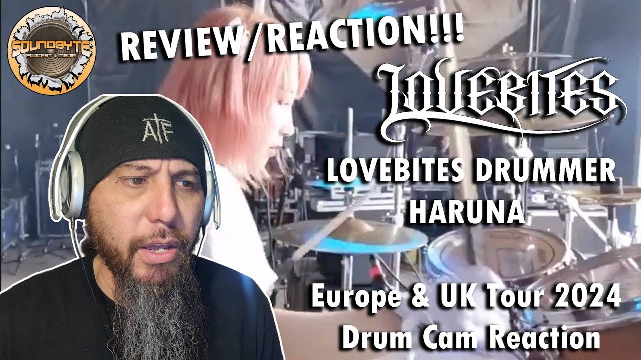 The Little Big Engine on fire! Lovebites drummer Haruna drumcam on tour REVIEW/REACTION!!!