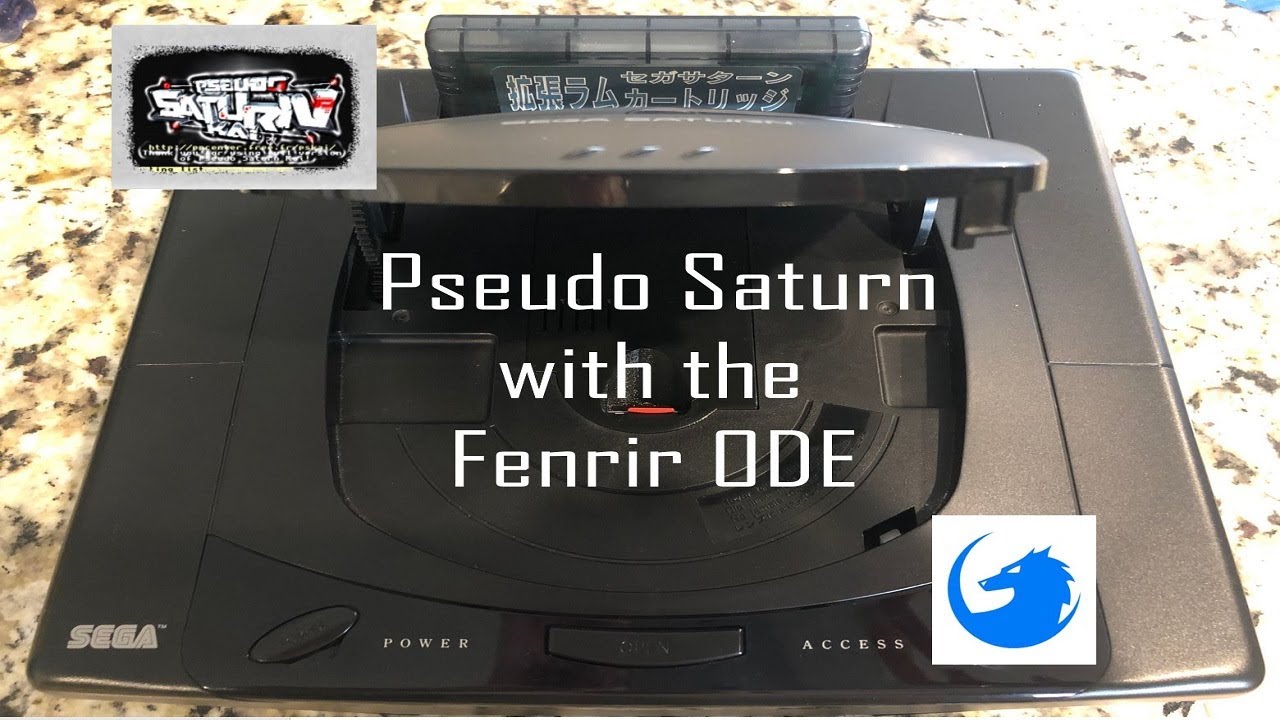 Pseudo Saturn Kai with the Fenrir ODE (Sega Saturn Model 1)
