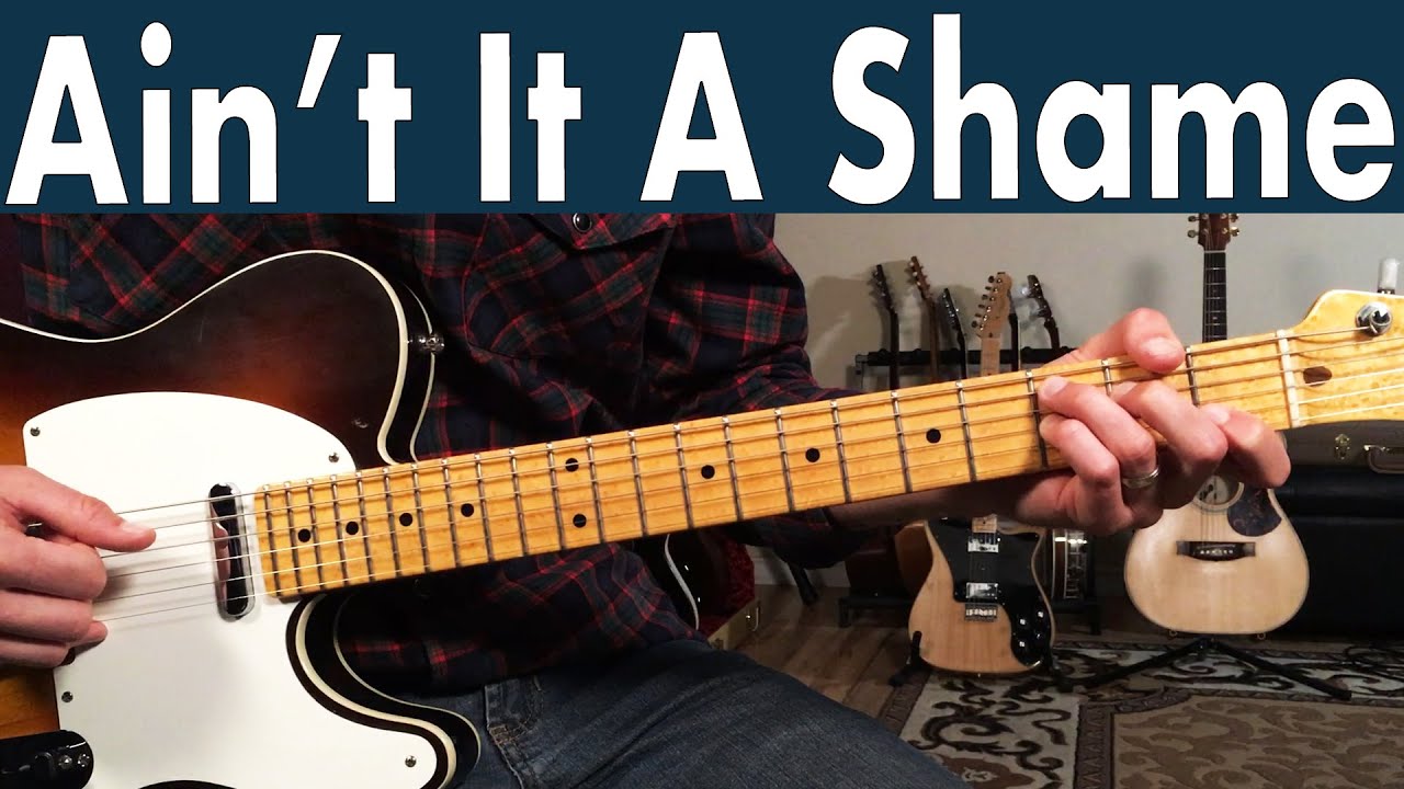 Как играть Ain't It A Shame | Урок игры на гитаре Fats Domino + руководство