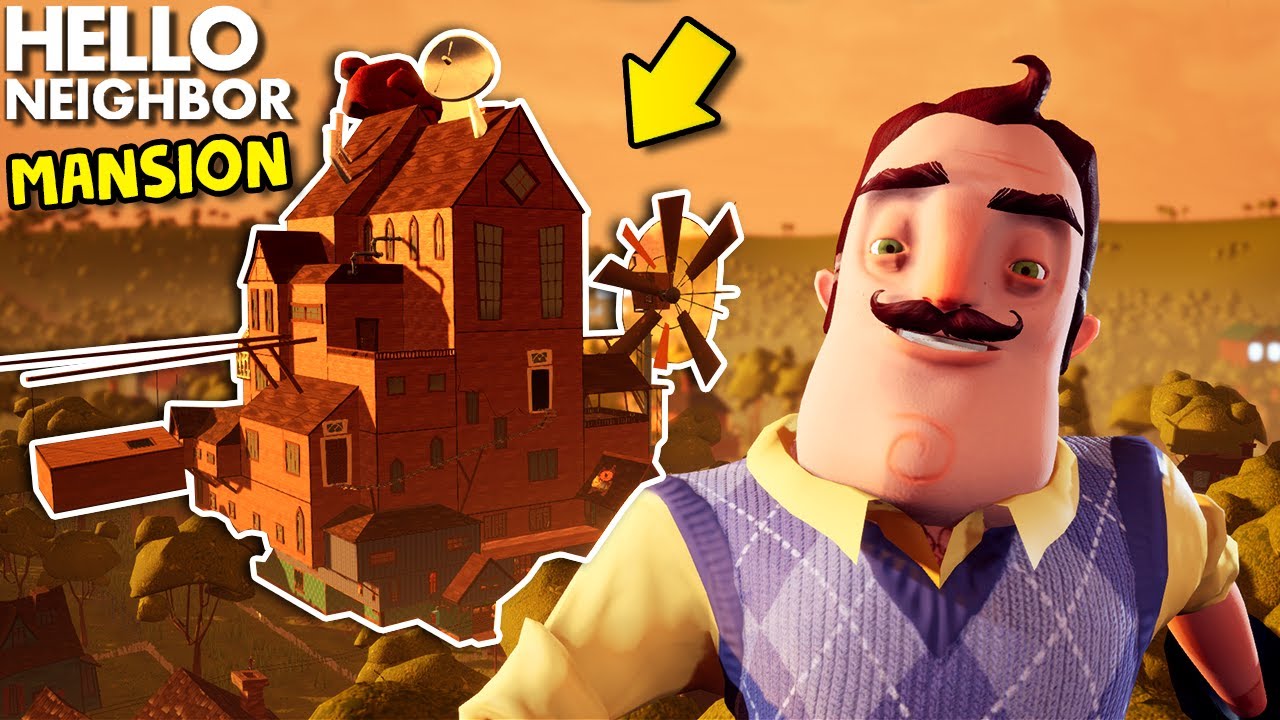 *НОВЫЙ* ГИГАНТСКИЙ ОСОБНЯК от Соседа!!! | Геймплей Hello Neighbor (Модификации)