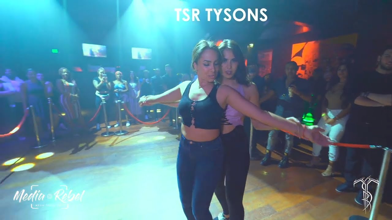 STEPHANIE LUCERO & XIMENA Bachata Demo At TSR TYSONS