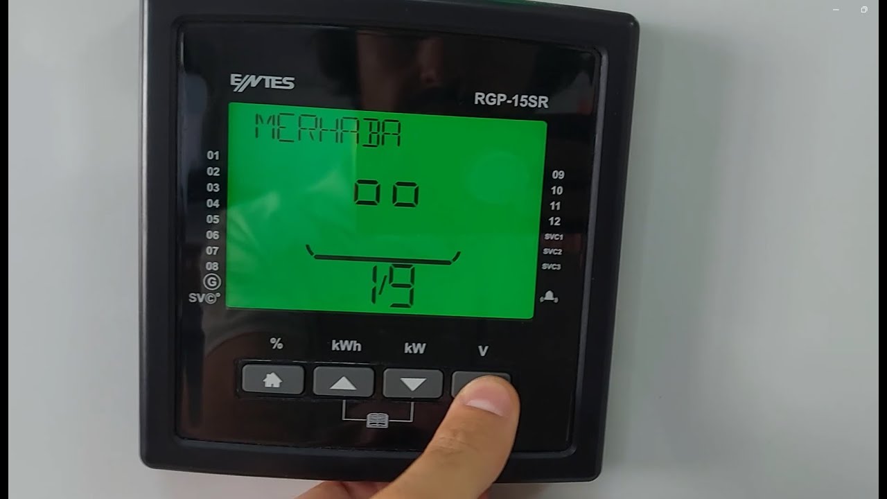 ENTES RGP-15SR SVC REAKTİF GÜÇ KONTROL RÖLESİ - ENTES RGP-15SR REACTIVE POWER CONTROL RELAY