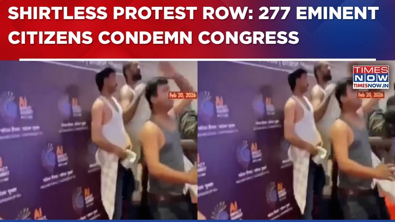 Shirtless Protest Row: Eminent Citizens Condemn Congress, Slam 'Nat'l Disgrace At Bharat Mandapam'