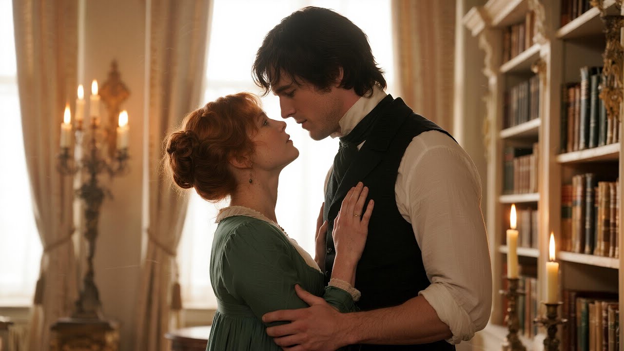 THE DUKE CAUGHT HER CLIMBING OUT HIS WINDOW—"WRONG ROOM," SHE WHISPERED. HE DIDN'T LET GO