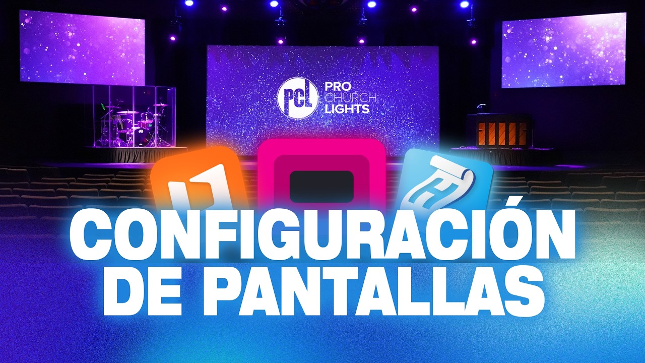 CONEXIÓN de CABLES Y CONFIGURACIÓN DE PANTALLAS - BÁSICO en ProPresenter 7, Holyrics, FreeShow