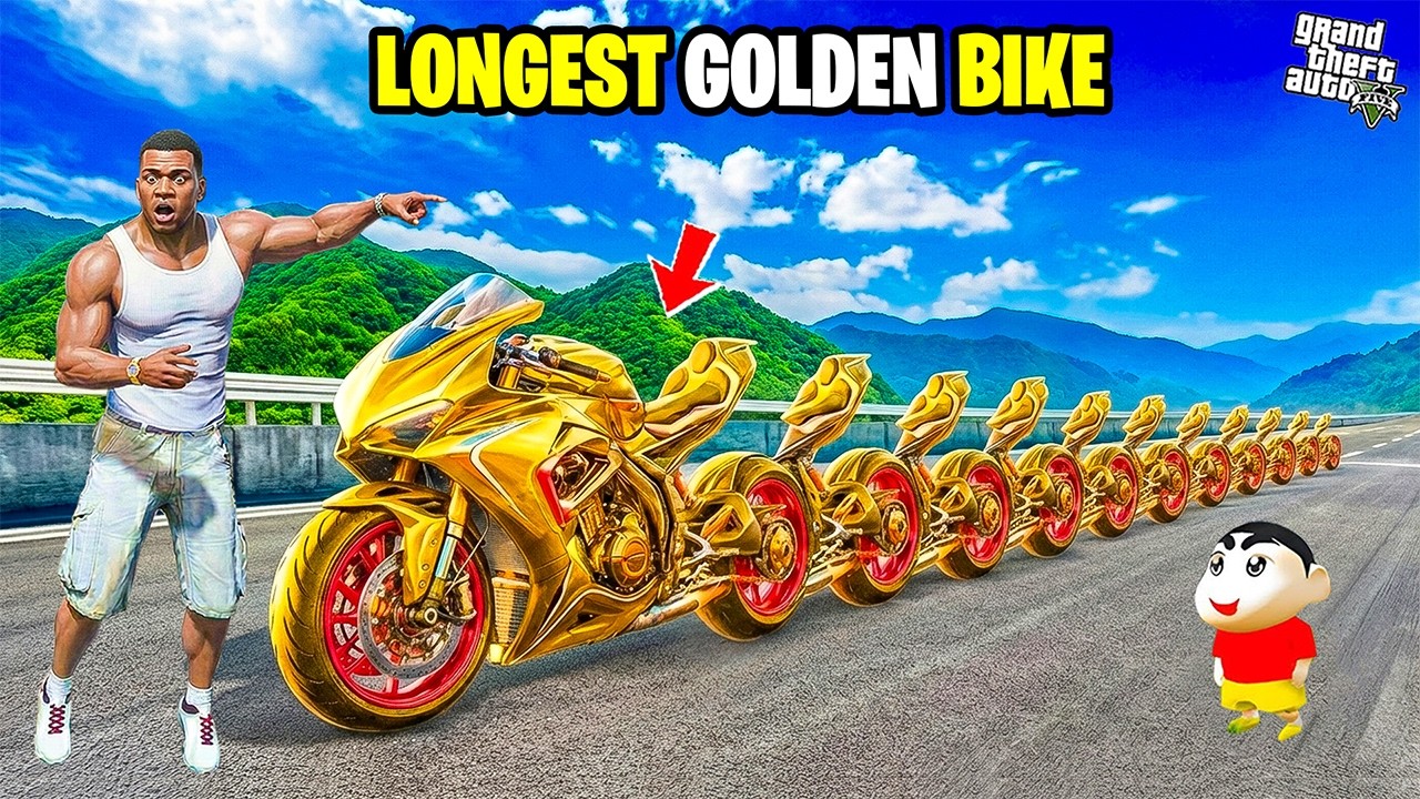 Franklin Finally Build World's Longest GOLDEN BIKE😱 Most Shocking Life Story