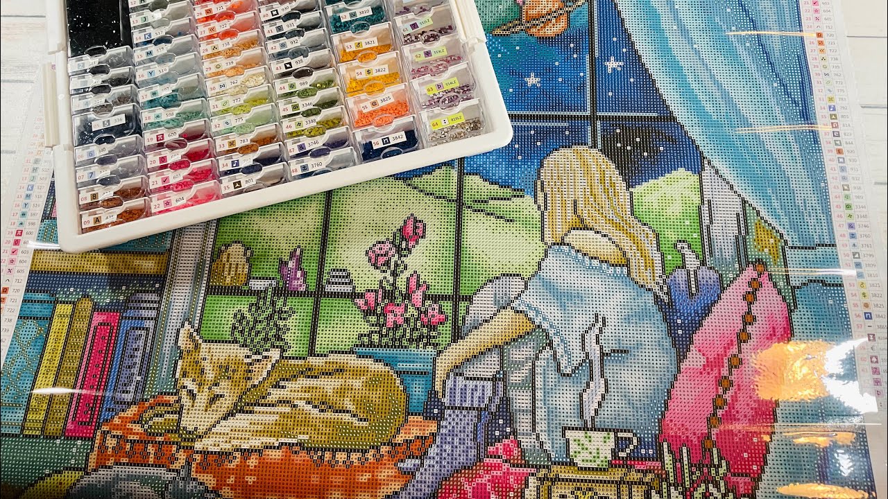 Kitting Up My New Diamond Painting / Step-by-Step Organization 