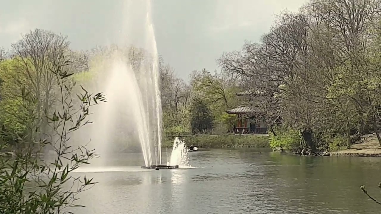 Victoria Park in East London. A day before easing of the lockdown.