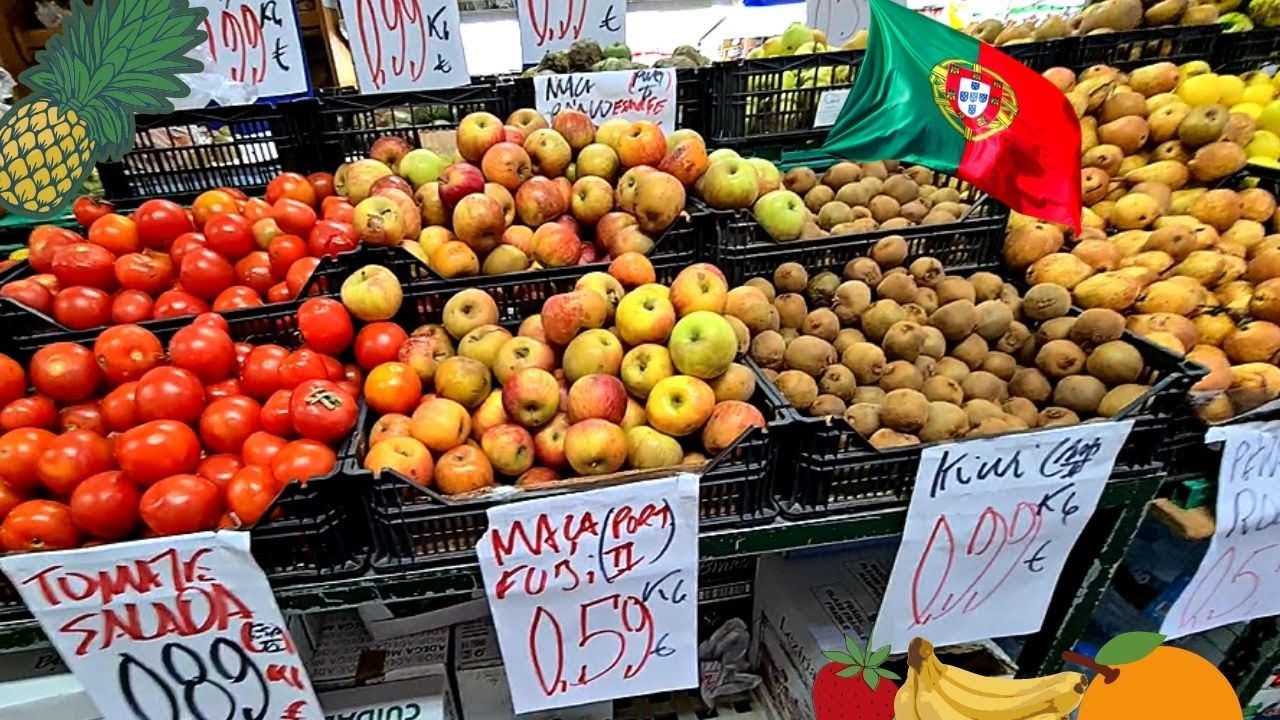 PREÇO DE FRUTAS E LEGUMES EM PORTUGAL + ENCONTREI ISSO NO LIXO #0085