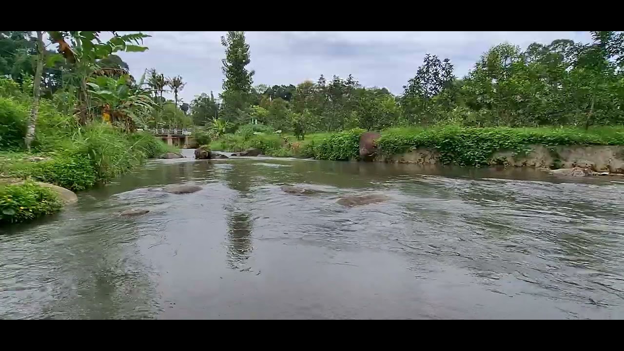 suasana desa ditepi sungai 💕💞( relaxation )