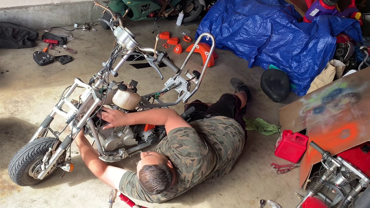 Mini chopper / Mini bike restoration part-2