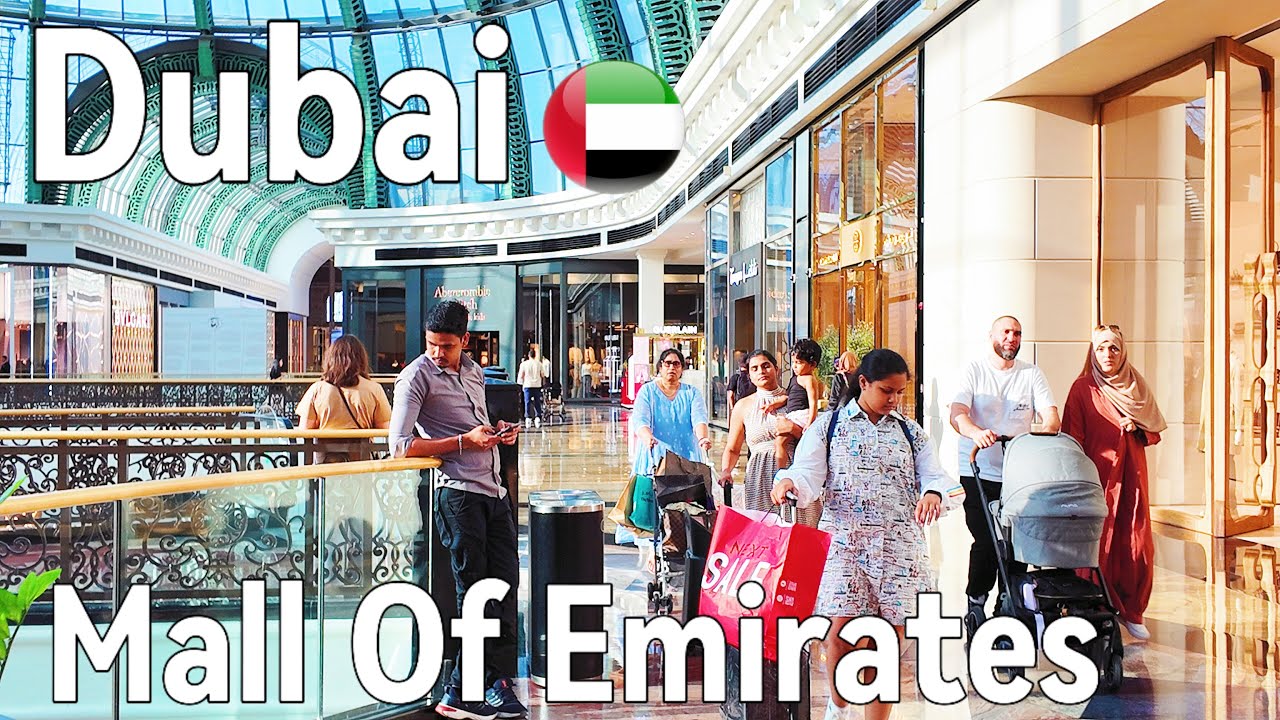 Dubai [4K] Amazing Mall Of The Emirates Shopping Centre Walking Tour uae